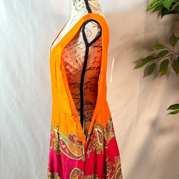 Spense Orange Midi Dress with Cotton Blend🌴☀️ - Picture 11 of 12